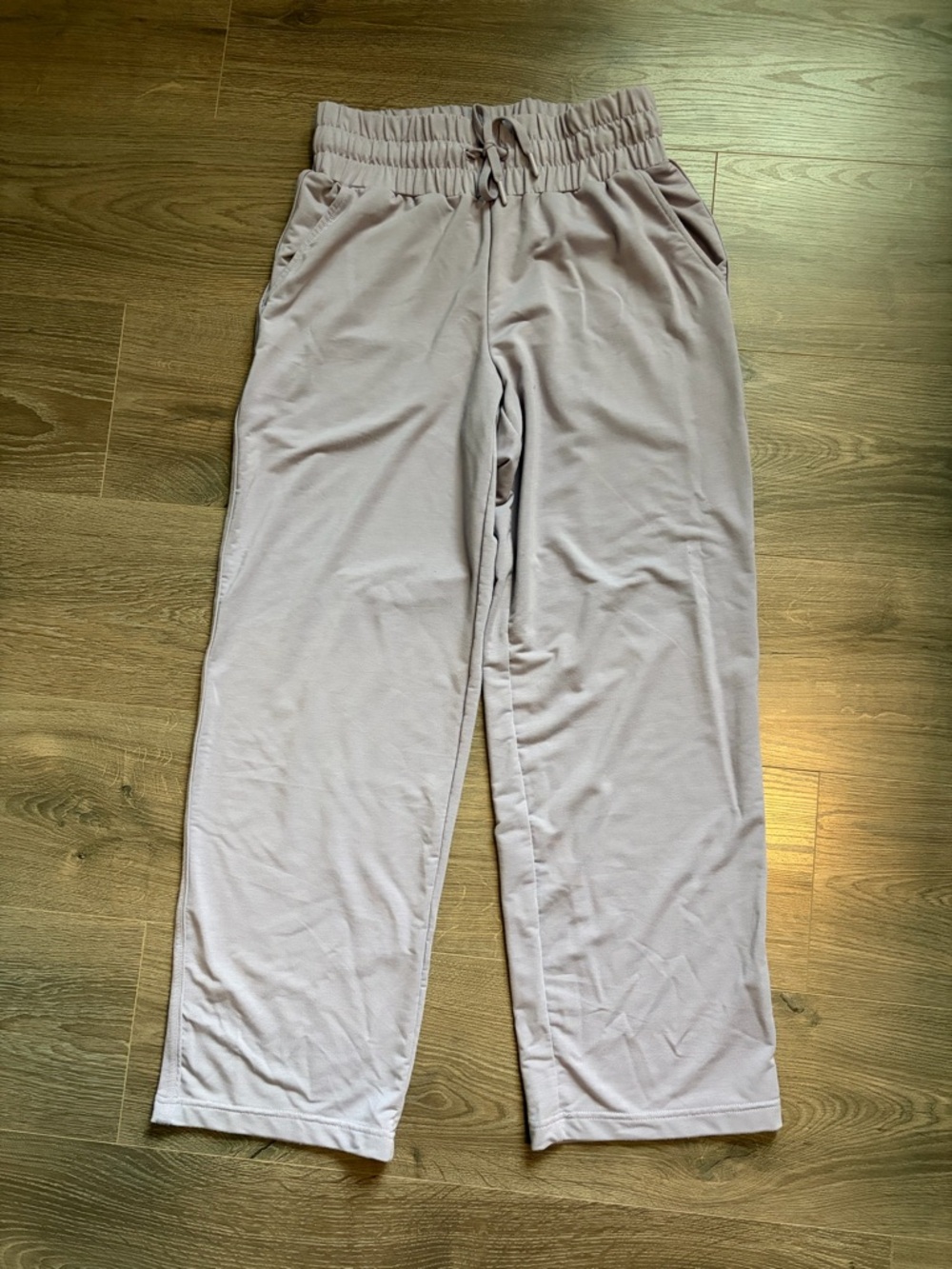 Mondetta Blush Pink Wide Leg Lounge Pants | High Rise Drawstring | Size XS
